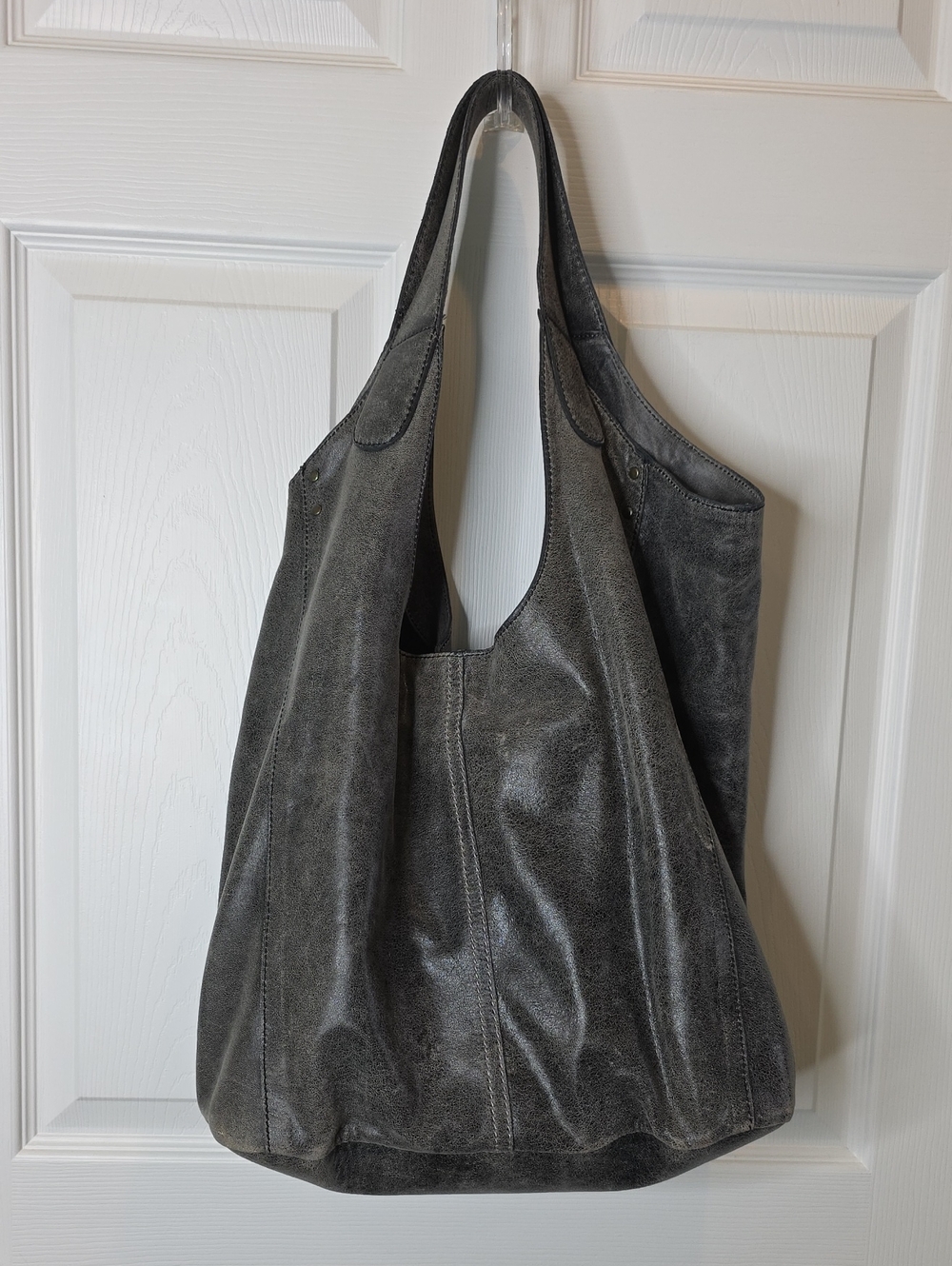 Free People Hadley Distress Slouchy Oversized Distressed Shoulder Bag Tote - Picture 3 of 13